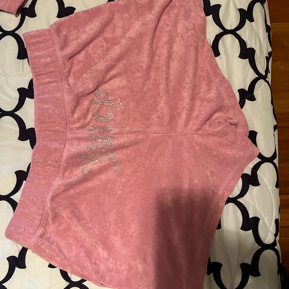 Juicy Couture Pink Velour Short Set